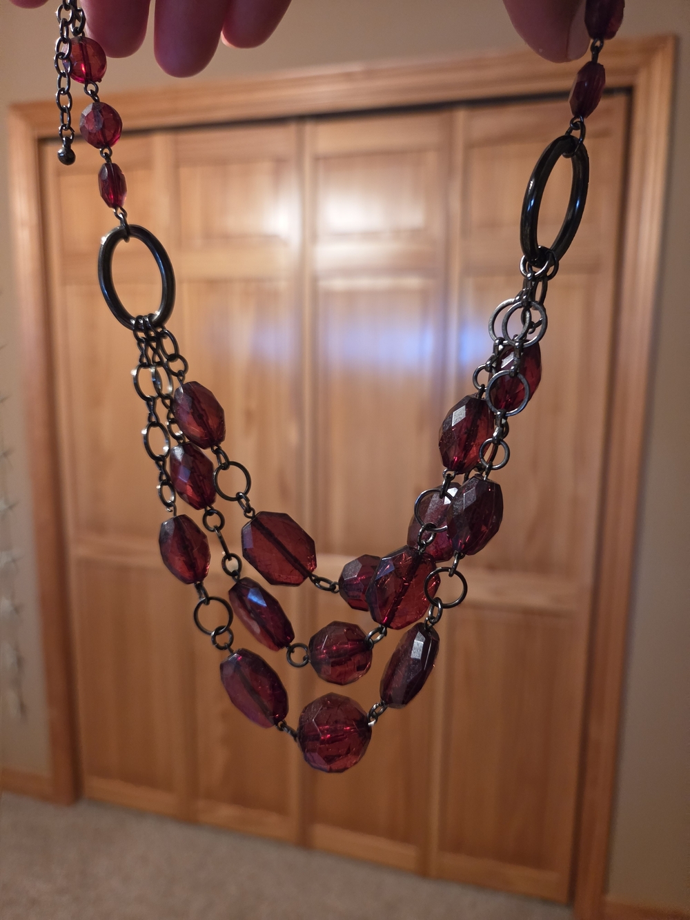 Lot Of 9 Necklaces And One Set Of Earrings